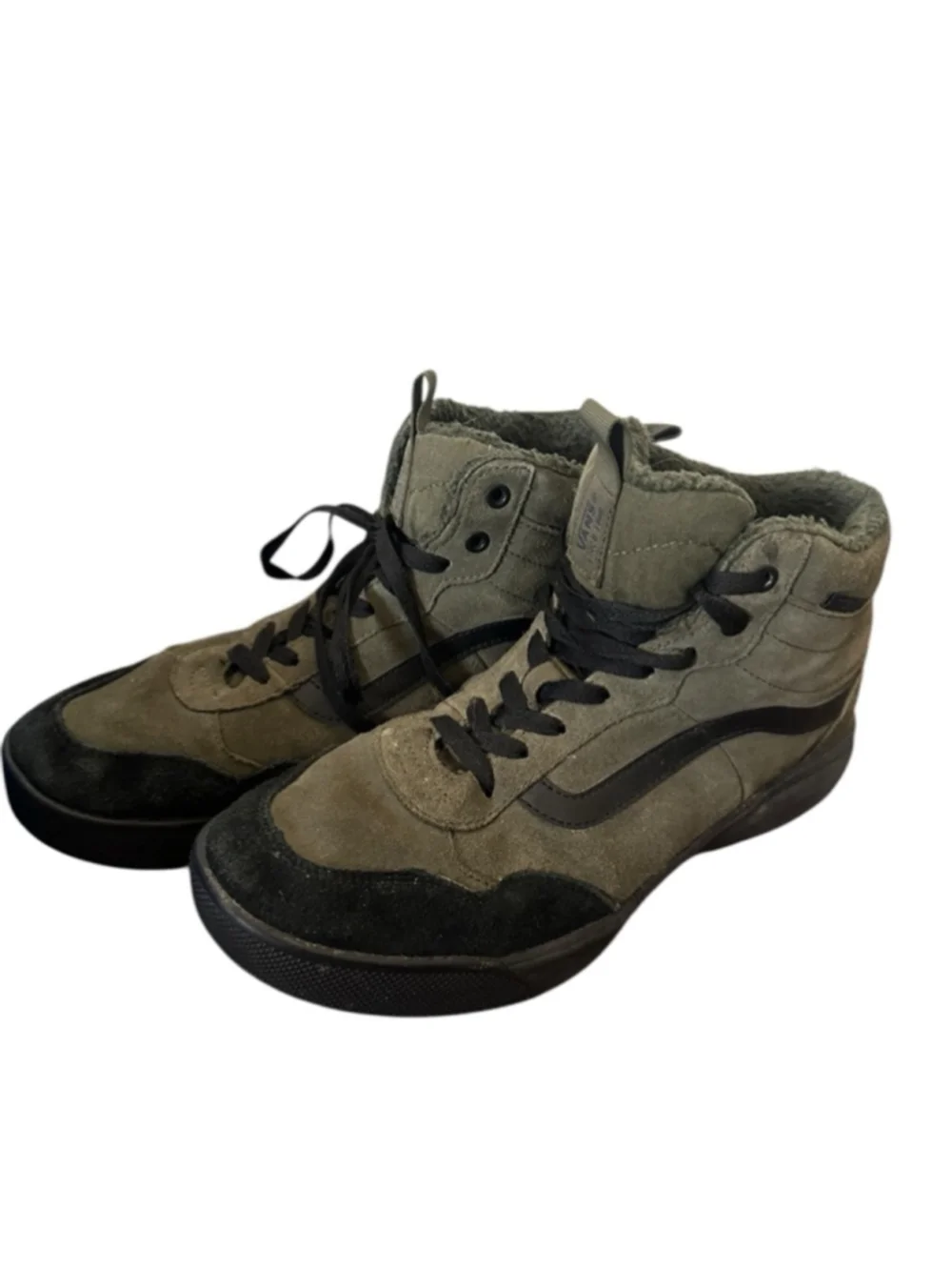 Vans Men's Range EXP Hi VansGuard Sneaker, Sherpa Suede green black sz 11 - Picture 5 of 8